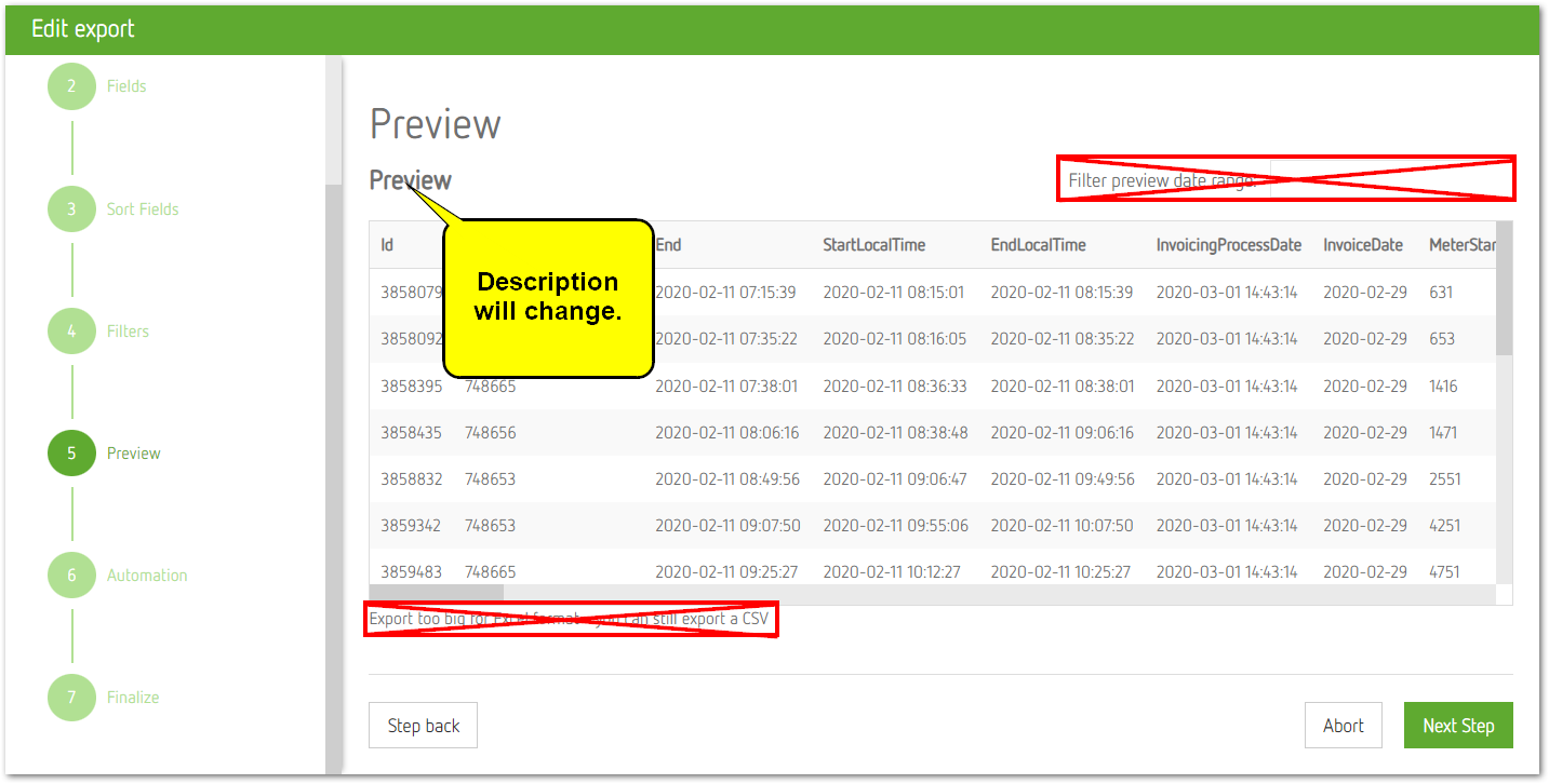 Export Wizard: upcoming changes