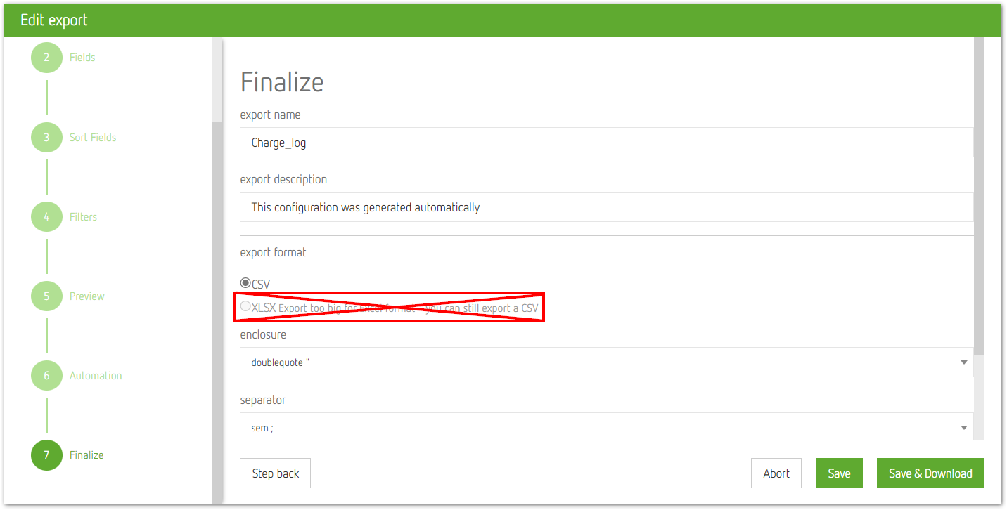 Export Wizard: upcoming changes